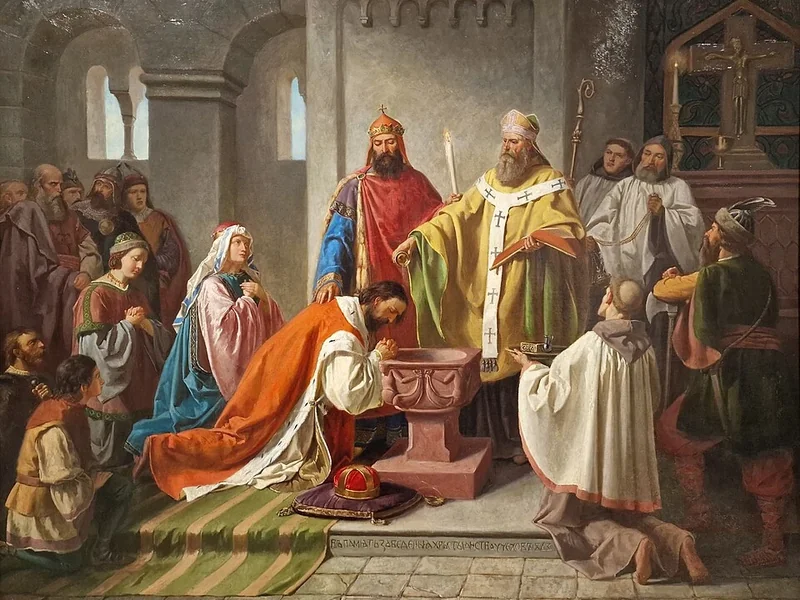 1815-Karel Javůrek - Battesimo del principe Bořivoj
